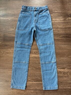 Madewell ’90s Straight Jeans Size 26 | High Rise Utility Carpenter Denim